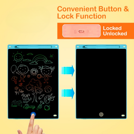 LCD writing drawing tablet for kids – random colour