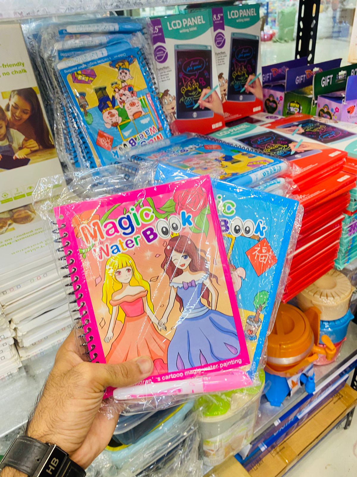 Magic Water Coloring Book for Toddlers – Reusable Painting Book with Pen