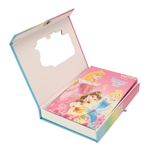 Fancy Lock Spiral Diary for Kids | Princess, Frozen & Sofia Journal