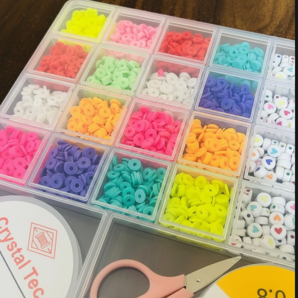 DIY Beads Box – Colorful Jewelry Making Beads Set