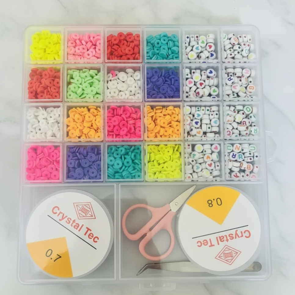 DIY Beads Box – Colorful Jewelry Making Beads Set