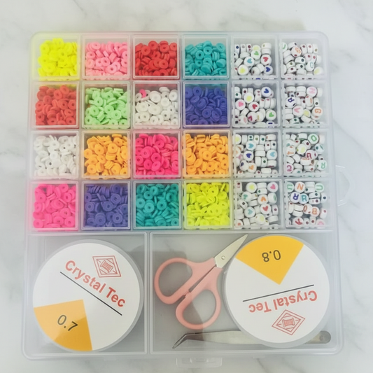 DIY Beads Box – Colorful Jewelry Making Beads Set