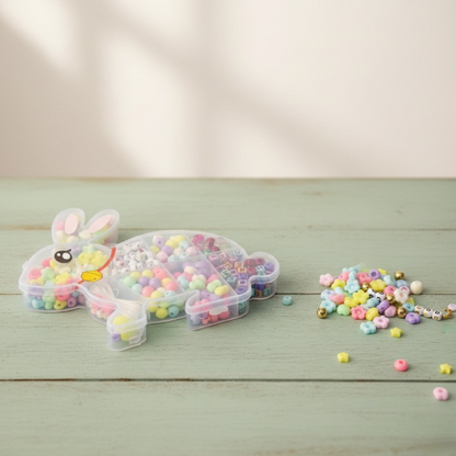 DIY Beads Set in Bunny Storage Box – Bracelet & Jewelry Making Kit for kids