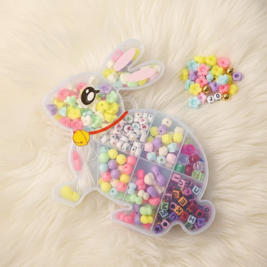 DIY Beads Set in Bunny Storage Box – Bracelet & Jewelry Making Kit for kids