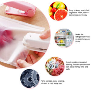Portable Mini Bag Sealer – Heat Sealing Machine for Food & Snack Bags (Random Colour)