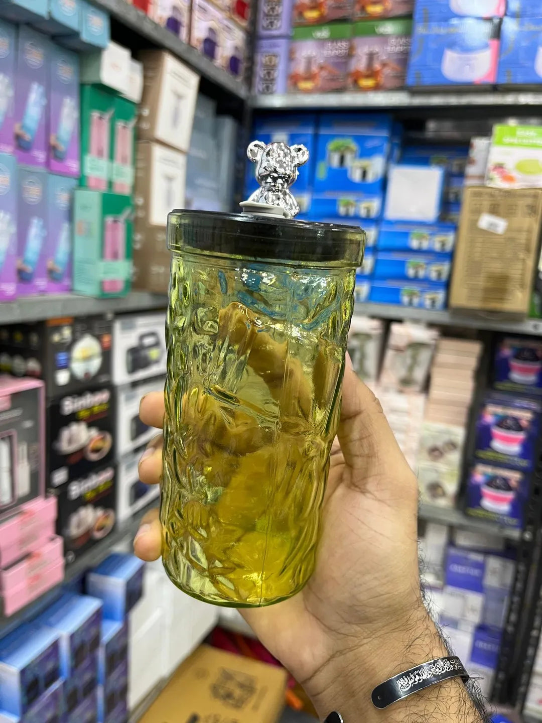 450ml Glass Travel Mug with Leakproof Lid and Straw, Hot and Cold Coffee Cup for Office, School, Travel and Daily Use, Random Colour