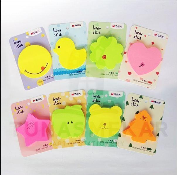 Cute Neon Sticky Notes Set with Multicolor Memo Pads, Premium Paper Sticky Notes for School, Office, Study, Journaling and Daily Planning