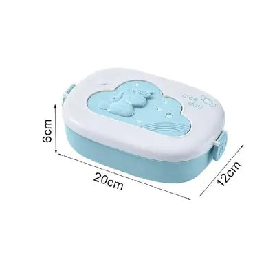 3-Tier Bento Lunch Box with Compartments, Leakproof Food Container, Portable Lunch Box with Cutlery for School, Office, Picnic, Random Colour