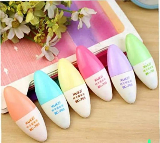 6 Pcs Colorful Highlighter Pens Set, Bright Marker Pens for School, College, Office, Study Notes, Journaling and Office Supplies