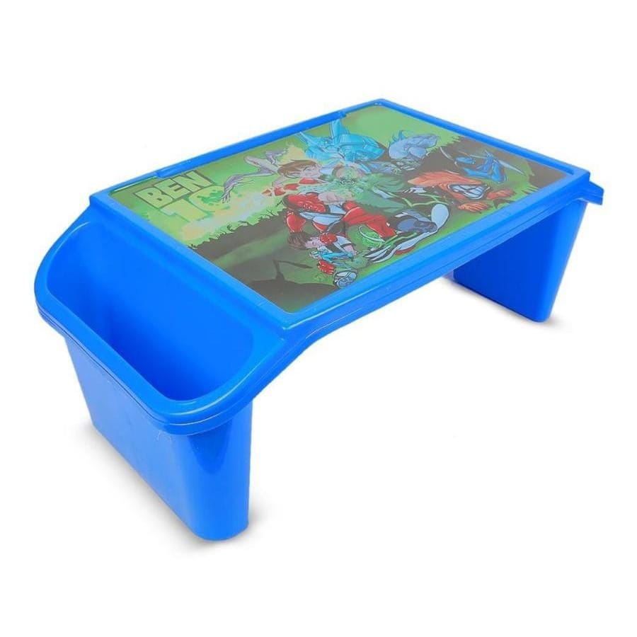 Kids Portable Study Table with Side Storage – Multifunctional Lap Desk (Random Colour)