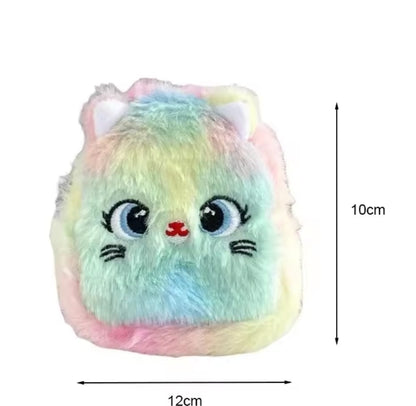 Kawaii Rainbow Keyring Coin Purse for Girls – Cute Mini Coin Pouch