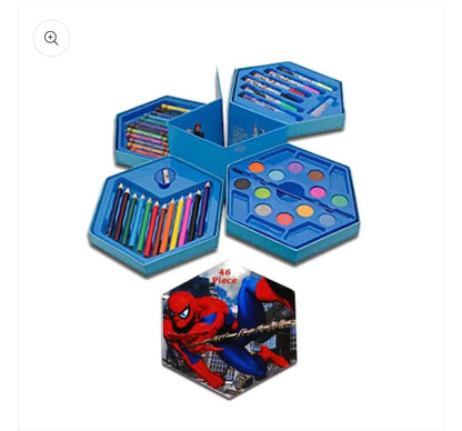 46 Pcs Kids Art & Painting Set – Cartoon Drawing Kit (Random Design & Color)