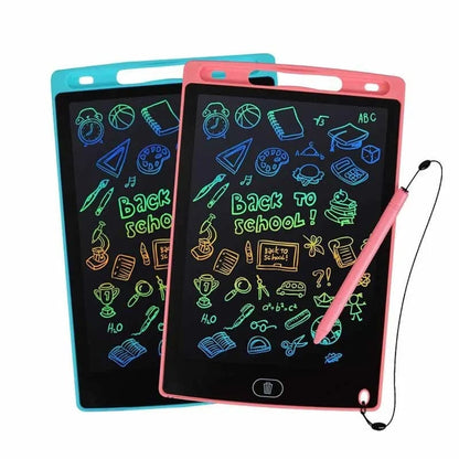 LCD Writing Drawing Tablet for Kids – 10 Inch Reusable Digital Writing Pad for Learning, Drawing & School (Random Color)
