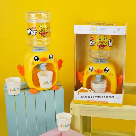 Mini Duck Water Dispenser for kids – Cute Pretend Play Water Dispenser with 3 Cups