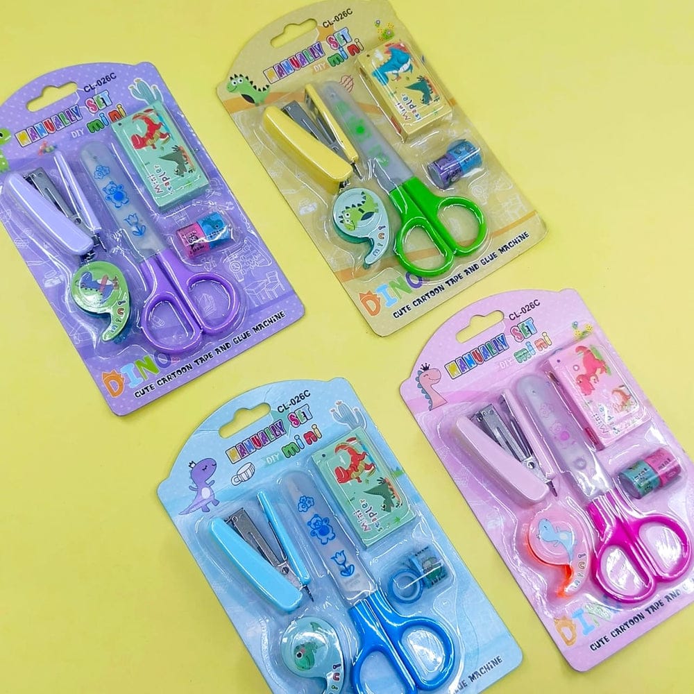 Space-Themed Stationery Set – 6-Piece Desk Organizer Kit  (Random Color)