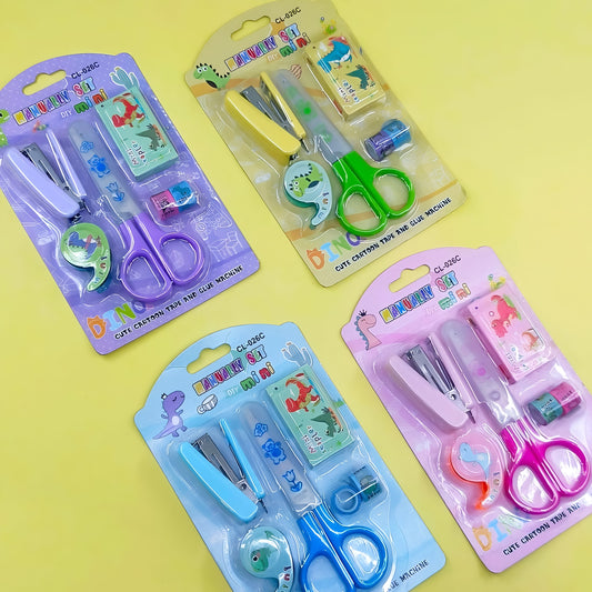 Space-Themed Stationery Set – 6-Piece Desk Organizer Kit  (Random Color)