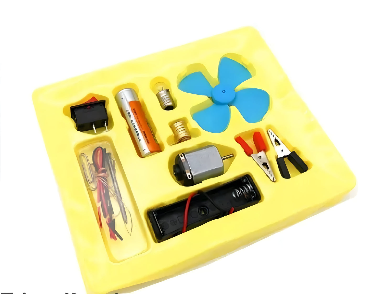 DIY Electric Science Experiment Kit – Bulb & Fan STEM Learning Set for Kids (Random Color)