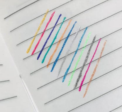 Fruit Scent Glitter Gel Pens – Pack of 12 | 1.0mm Smooth Writing