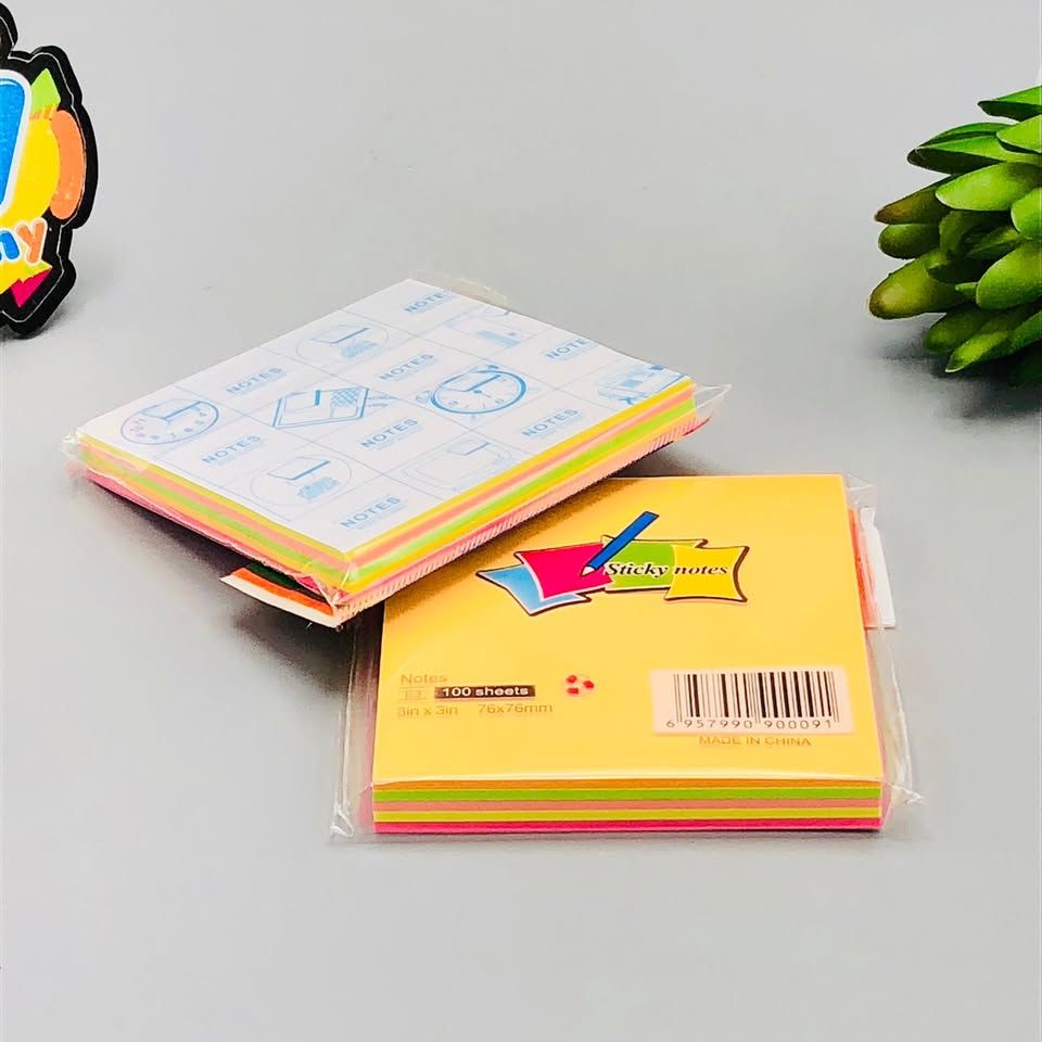 3×3 Sticky Notes Pad – 100 Sheets Self-Adhesive Memo Notes