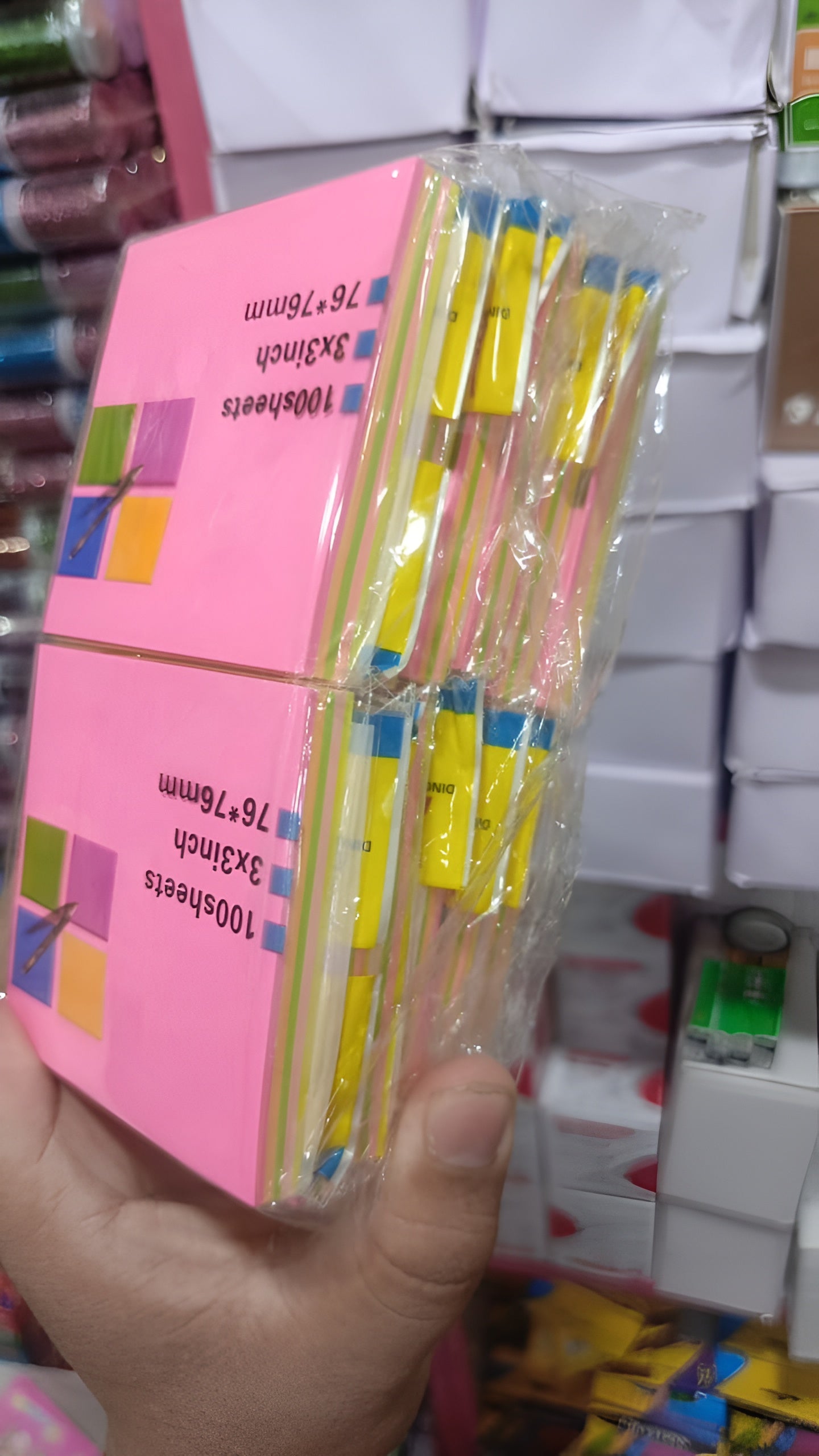 3×3 Sticky Notes Pad – 100 Sheets Self-Adhesive Memo Notes