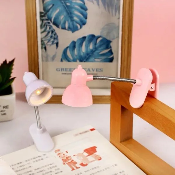 Mini Book Light with Clip – Cute Retro LED Reading Lamp (Random Colour)