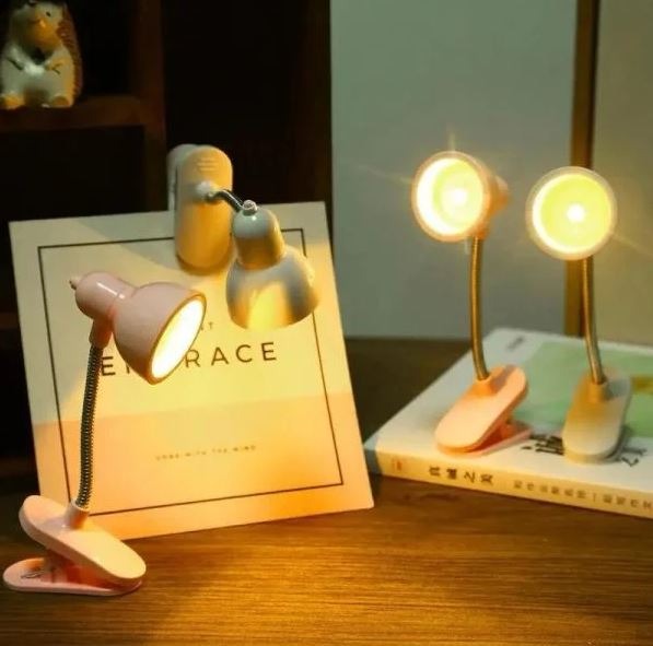 Mini Book Light with Clip – Cute Retro LED Reading Lamp (Random Colour)