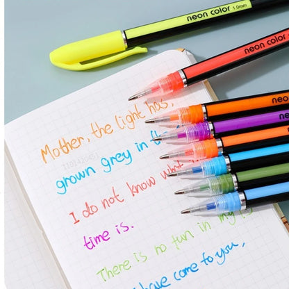 12 Color Gel Pen & Highlighter Set – 1.0mm Smooth Pens for School & Journaling