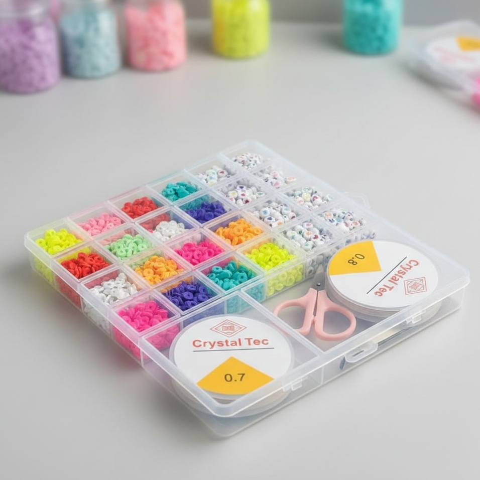 DIY Beads Box – Colorful Jewelry Making Beads Set