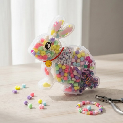 DIY Beads Set in Bunny Storage Box – Bracelet & Jewelry Making Kit for kids