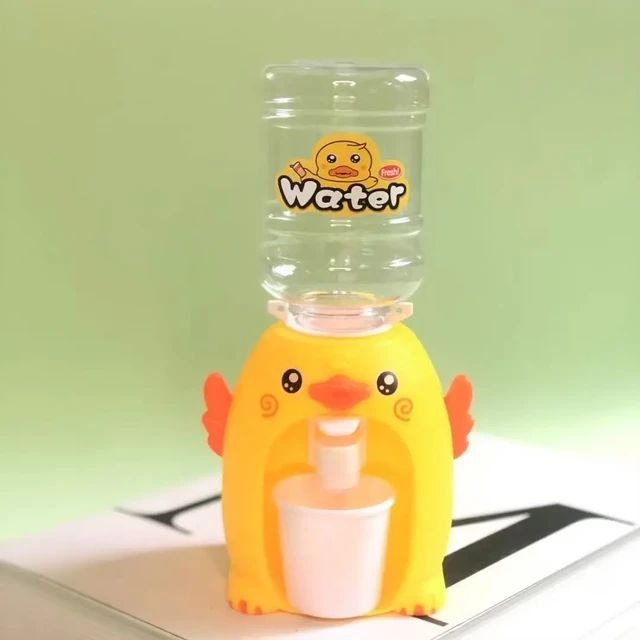 Mini Duck Water Dispenser for kids – Cute Pretend Play Water Dispenser with 3 Cups