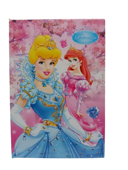 Fancy Lock Spiral Diary for Kids | Princess, Frozen & Sofia Journal